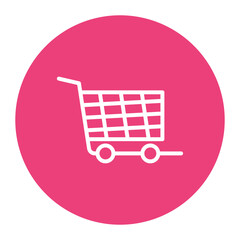 Shipping Cart icon vector image. Can be used for Order Fulfilment.