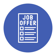 Job Offer icon vector image. Can be used for Headhunting.