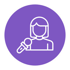 Interviewee icon vector image. Can be used for Headhunting.