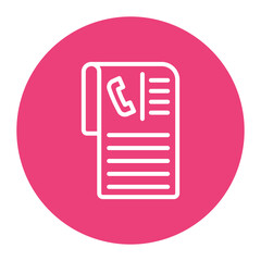 Contact Details icon vector image. Can be used for Curriculum Vitae.