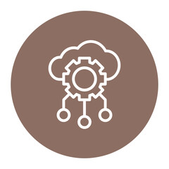 Cloud Services icon vector image. Can be used for Professional Services.