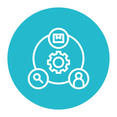 Supply Chain icon vector image. Can be used for Professional Services.