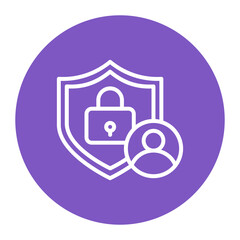 Account Privacy icon vector image. Can be used for Safe Payment.