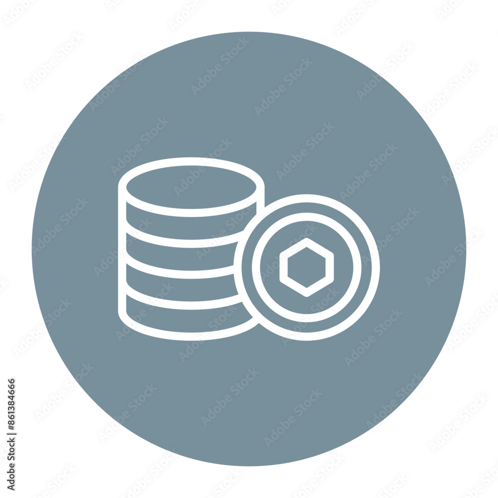 Poster tokenization icon vector image. can be used for safe payment.