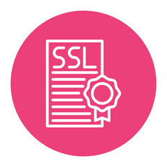 SSL Certificate icon vector image. Can be used for Safe Payment.