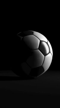 4k vertical video football in the dark.Infinity Loop. ProRes 4444