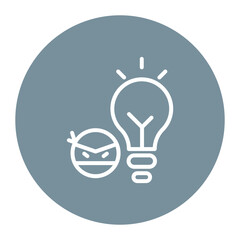 Intellectual Property Theft icon vector image. Can be used for Business Risks.