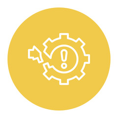 Operational Disruption icon vector image. Can be used for Business Risks.