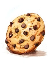 cookie drawing on white background genrated by AI


