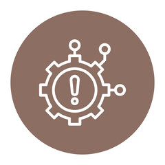 Technology Failure icon vector image. Can be used for Business Risks.