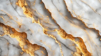 Elegant marble texture background with luxurious gold accents and intricate grey marbling creating a sophisticated and stylish design