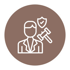 Authority figure icon vector image. Can be used for Thought Leadership.
