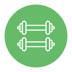 Dumbbell icon vector image. Can be used for Physical Wellbeing.