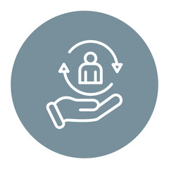 Inclusion icon vector image. Can be used for Social Justice.