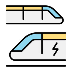 Electric trian icon