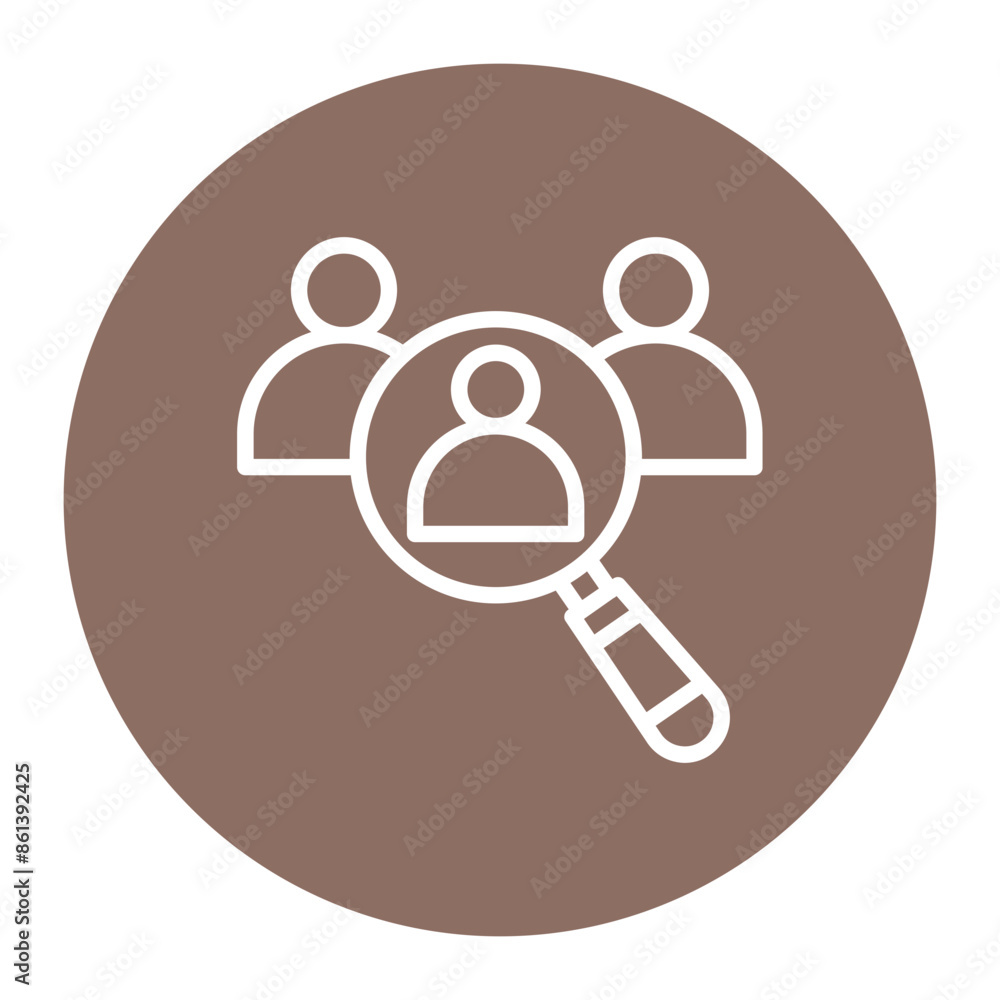 Poster selection icon vector image. can be used for hiring process.