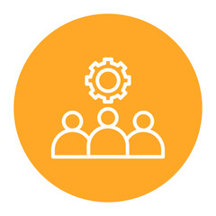 Staffing icon vector image. Can be used for Hiring Process.