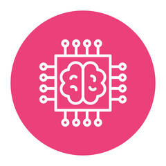 Machine Learning icon vector image. Can be used for Digital Disruption.
