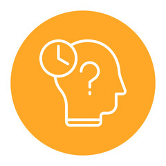Forgetfulness icon vector image. Can be used for ADHD.