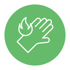 Burn Unit icon vector image. Can be used for Skin Burns.