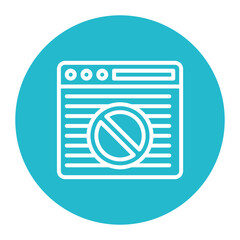 Censorship icon vector image. Can be used for Press Freedom Day.