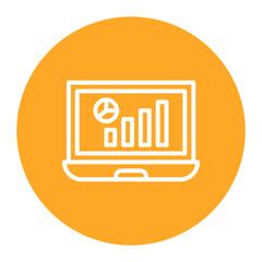 Data Journalism icon vector image. Can be used for Press Freedom Day.