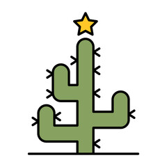 Christmas cactus icon