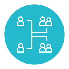 Genealogy icon vector image. Can be used for Inheritance.