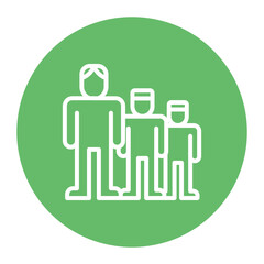 Generations icon vector image. Can be used for Inheritance.