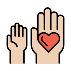 Obraz premium Volunteer icon