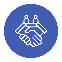 Partner icon vector image. Can be used for Social Relationship.