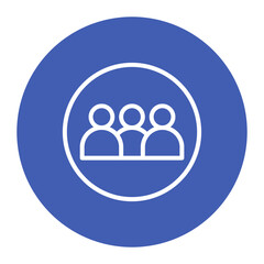 Squad icon vector image. Can be used for Social Relationship.
