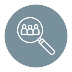 Demographics icon vector image. Can be used for Market Research.
