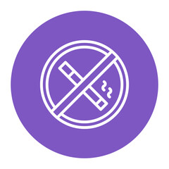 Smoking Ban icon vector image. Can be used for Smoking.