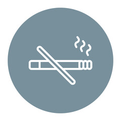 Smoke Free Policy icon vector image. Can be used for Smoking.