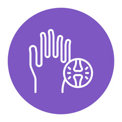 Obraz premium Rheumatoid Factor icon vector image. Can be used for Medical Tests.