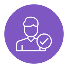 Accepting icon vector image. Can be used for Human Emotions.