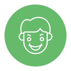 Obraz premium Enthusiastic icon vector image. Can be used for Human Emotions.