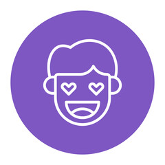 Obraz premium Love icon vector image. Can be used for Human Emotions.