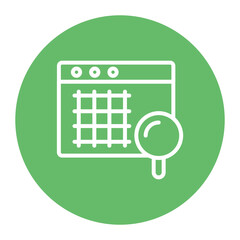 Grid Search icon vector image. Can be used for Data Science.