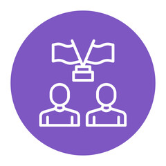 Alliance icon vector image. Can be used for Data Science.