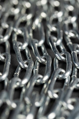 steel chain links connected together