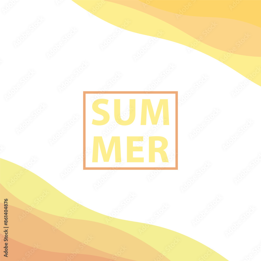 Poster abstract background design with summer color theme, with wavy patterns,abstract summer wave backgrou