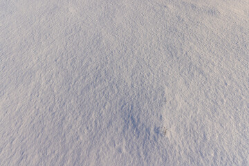 drifts of pure white snow after a snowfall