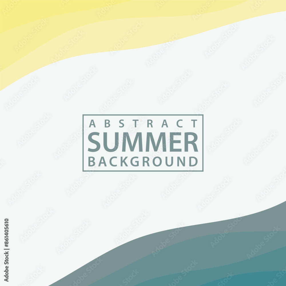 Poster abstract background design with summer color theme, with wavy patterns,abstract summer wave backgrou