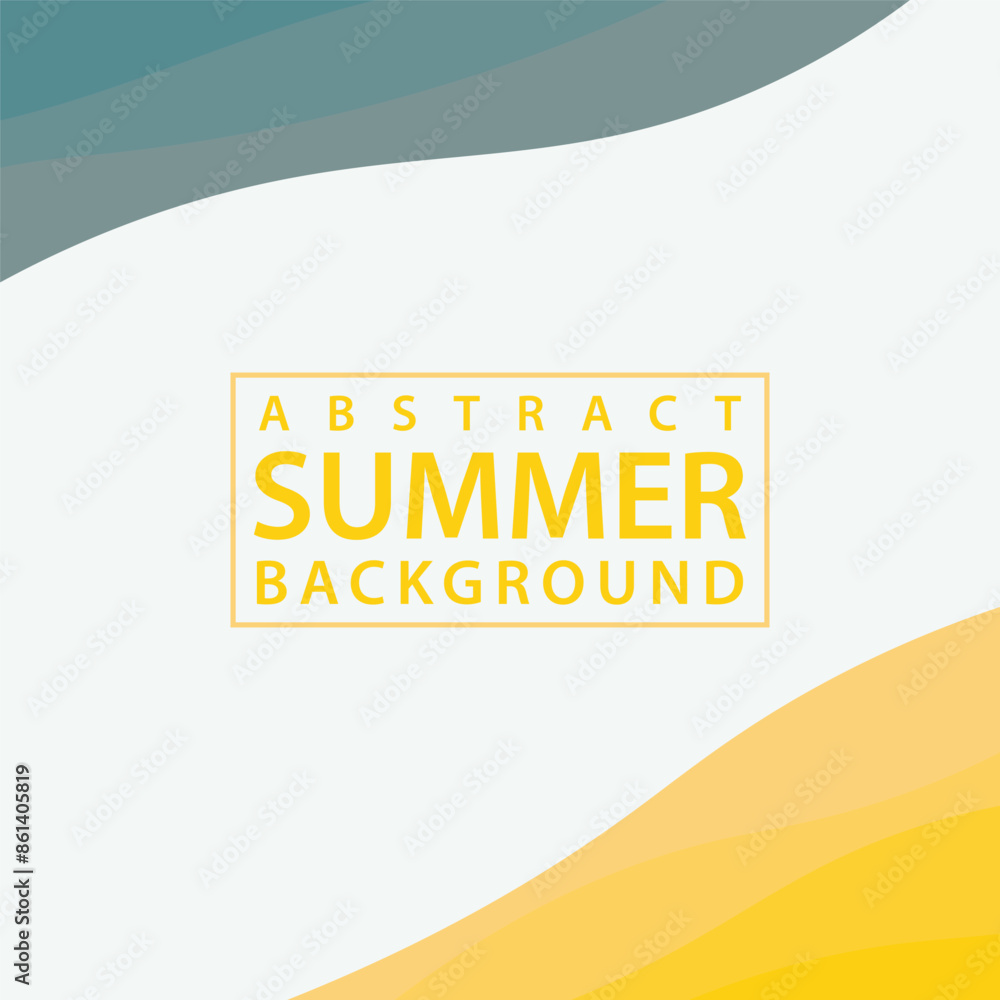 Poster abstract background design with summer color theme, with wavy patterns,abstract summer wave backgrou