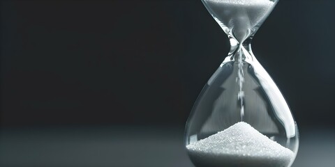 Managing Time Symbolism of an Hourglass with Cracked Glass and Fast-Flowing Sand. Concept Productivity Tips, Time Management, Symbolism, Hourglass Art, Fast Flowing Sand