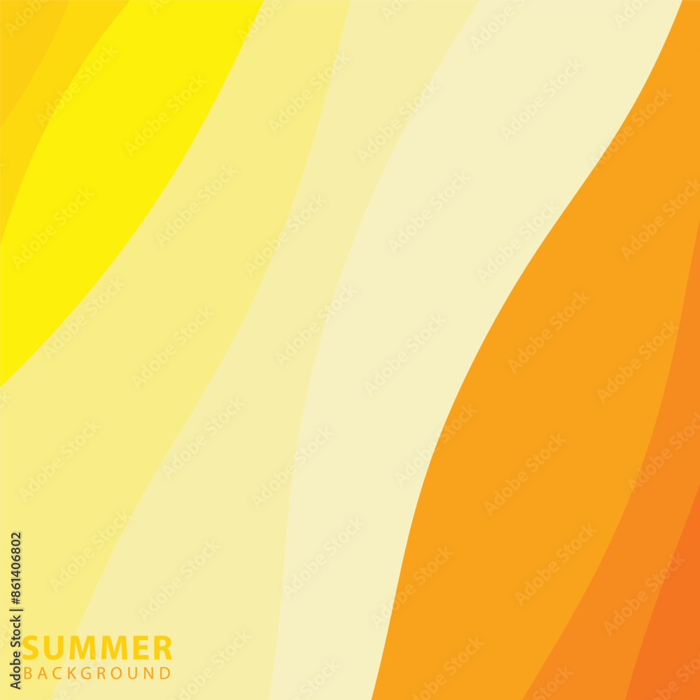 Poster abstract background design with summer color theme, with wavy patterns,abstract summer wave backgrou