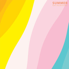 Abstract background design with summer color theme, with wavy patterns,Abstract summer wave background,