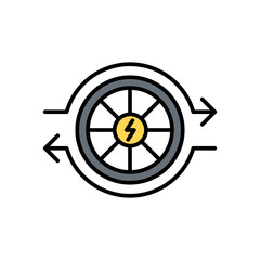 Electric bike; e-bike icon